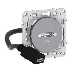 ODACE PRISE HDMI TYPE A ALU SCHNEIDER S530462