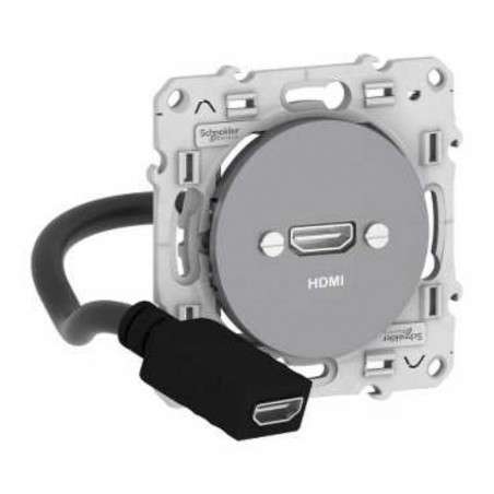 ODACE PRISE HDMI TYPE A ALU SCHNEIDER S530462