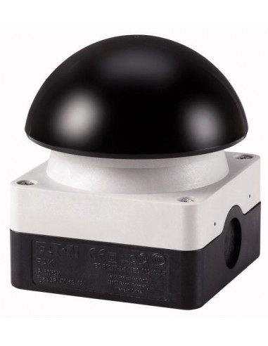 Coupure pompiers 1F+1O bouton ' coup de poing ' noir montage en saillie EATON FAK-S/KC11/I