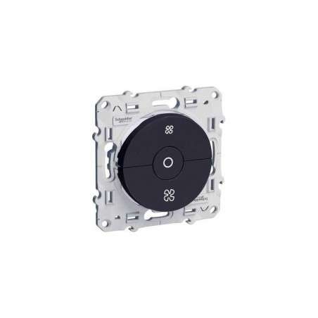 ODACE INTERRUPTEUR VMC ANTHRACITE AVEC POSITION ARRÊT À VIS SCHNEIDER S540243
