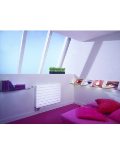 Radiateur eau chaude FASSANE pack double horizontal blanc