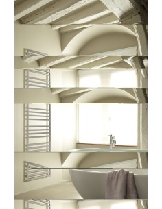 Sèche-serviettes mixte Acova KADRANE SPA MIXTE INOX sans régulation