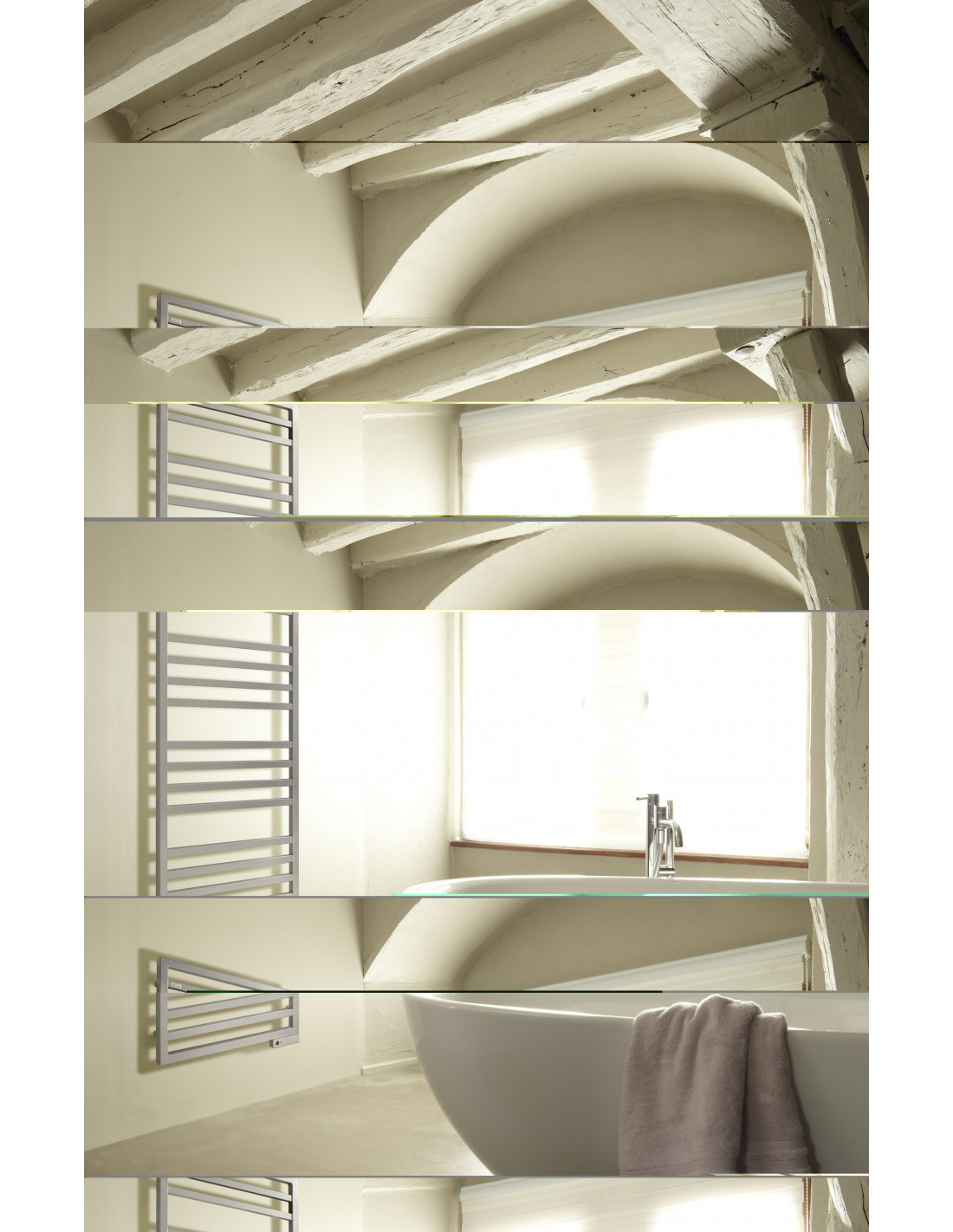 Sèche-serviette ACOVA KADRANE SPA: design contemporain pour chauffage  central