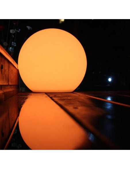 Boule solaire Luna diam 38cm - changing color WATT&HOME 401159