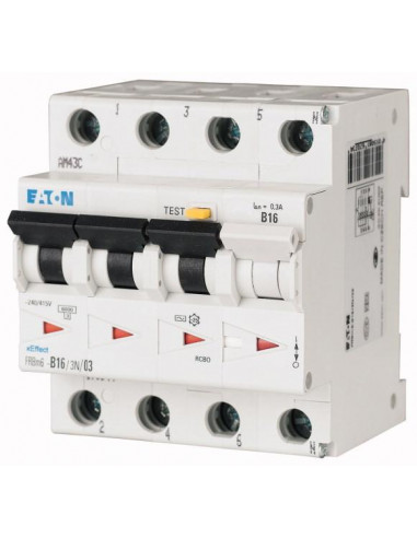 Disj. diff. FRBm6 100mA cbe B 3P+N Type AC,16A 000170897 EATON FRBM6 B16/3N/01