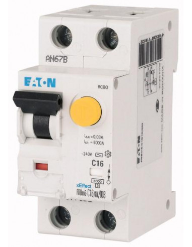 Disj. diff. FRBM6 30mA CBE B 1P+N Type AC,32A 000177792 EATON FRBM6 B32/1N/003