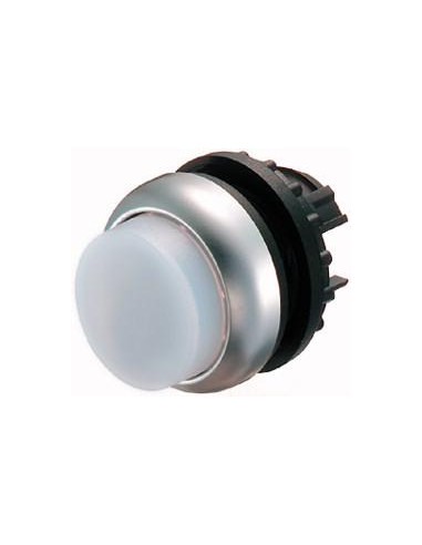 Bouton-poussoir lumineux saillant blanc à accrochage EATON M22-DRLH-W