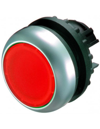 Bouton-poussoir lumineux plat rouge à accrochage EATON M22-DRL-R