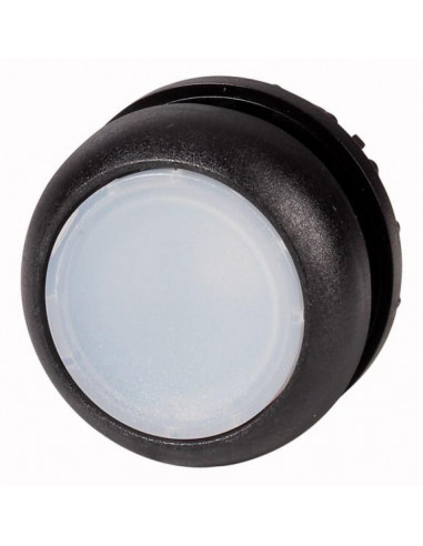 Bouton-poussoir lumineux plat blanc à accrochage EATON M22S-DRL-W