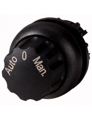 Commutateur rotatif 3 positions noir AUTO 0 MANU à accrochage EATON M22S-WR3-X94