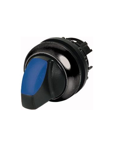 Commutateur rotatif lumineux 3 positions bleu à accrochage EATON M22S-WRLK3-B