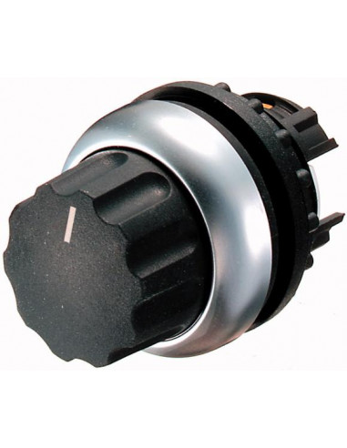 Commutateur rotatif 4 positions noir 1 0 2 0 3 0 4 0 à accrochage EATON M22-WR4