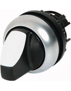 Commutateur rotatif manette 2 positions noir à accrochage EATON M22-WRK