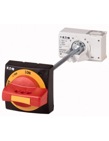 Poignée rotative à commande rompue sur porte rouge jaune 60mm axe max. taille 1 000100671 EATON NZM1 XTVDVR 60 NA