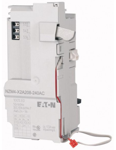 Module relais pour NZM4 configurable 2NO 24V DC 24 230V AC Push in 000189723 EATON NZM4 X2A
