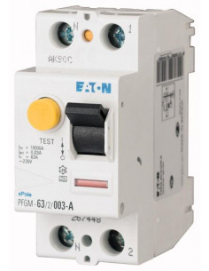 Inter diff 2x63A 30mA type AC 000264286 EATON PFGM-63/2/003