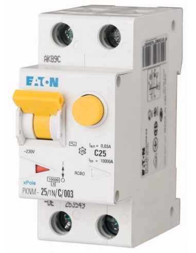 Disj. diff. PKNM 1P+N -25A 300mA/cbe B/AC 000236267 EATON PKNM-25/1N/B/03-MW
