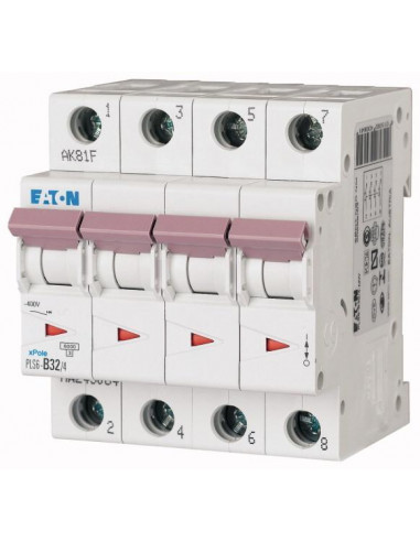 Disj. PLS 4X32A 6kA (EN 60898) cbe C 000243090 EATON PLS6-C32/4-MW