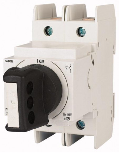 Interrupteur sectionneur PV 2P avec manette rotative 63A 000179265 EATON PV-DIS-08-63/2-ROT