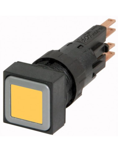 Bouton-poussoir lumineux jaune à rappel EATON Q18LT-GE