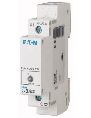 Voyant modulaire 1 LED 230AC/DC vert 000284922 EATON Z-EL/G230