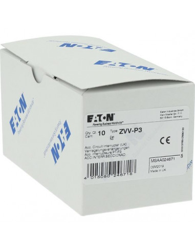 Rallonge de verrouillage 25mm T5b P3 EATON ZVV-P3
