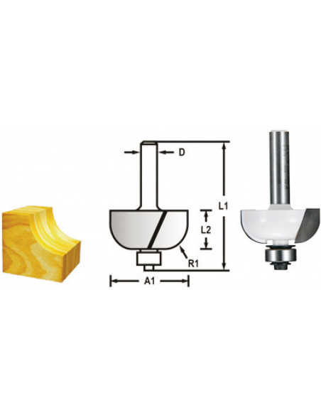 FRAISE A CONGE+RLT Q8 D17,5 MAKITA D-48599