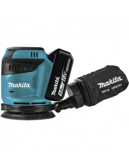 Ponceuse excentrique 18 V Li-Ion 5 Ah diam. 125 mm MAKITA DBO180RTJ