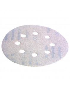 10 Disques abrasifs Ø 125 mm auto-agrippant 8 trous (multi-matériaux) Grain 240 MAKITA P-33401 2