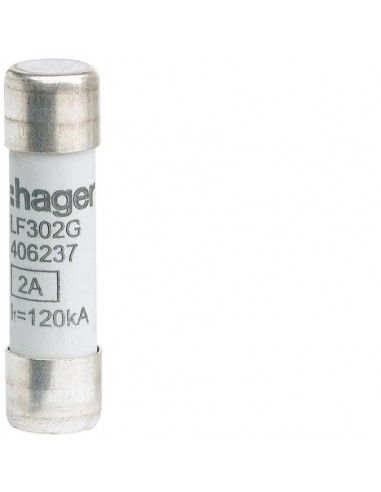Cartouche fusible industrielle 10x38 gG 10A HAGER LF310G
