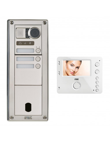 Kit Video Sinth Inox 3 Bp 2V URMET KVSI83/03