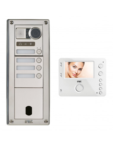 Kit Video Sinth Inox 4 Bp 2V URMET KVSI83/04