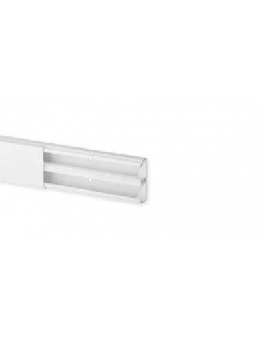 Goulotte de distribution cloisonnée TA-S 40x17 2 compartiments blanche IBOCO B00382