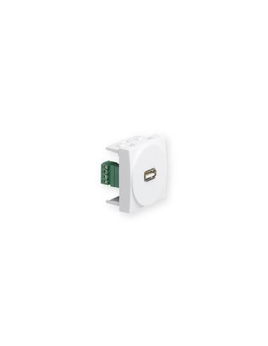 Prise TerCia USB bornier à vis 2 modules blanche IBOCO B45098