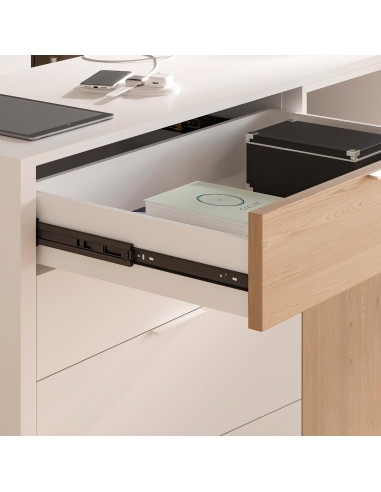 Paire de coulisses a billes pour tiroirs à sortie totale hauteur 45 mm EMUCA 3043114