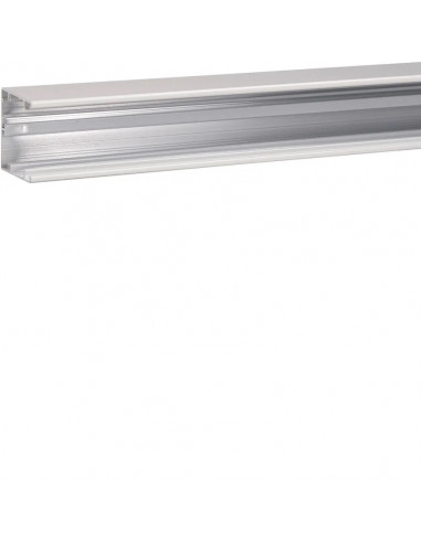 Socle pour goulotte queraz h54mmxp54mm L200mm 1 compartiment alu RAL9016 Pure HAGER GBA5005019016