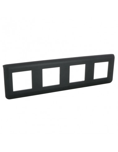 Plaque de finition horizontale Mosaic pour 4x2 modules noir mat LEGRAND 079008L