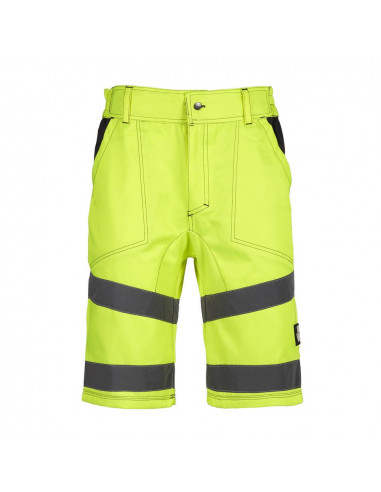 Bermuda haute visibilité ALDRIN jaune taille 42 FRANCE TEXTILE PRODUCTION 1223/42JAU
