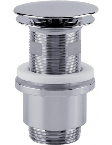 Bonde universelle lavabo DIGICLIC clapet laiton chromé h 100 MM recoupable VALENTIN 12490000000