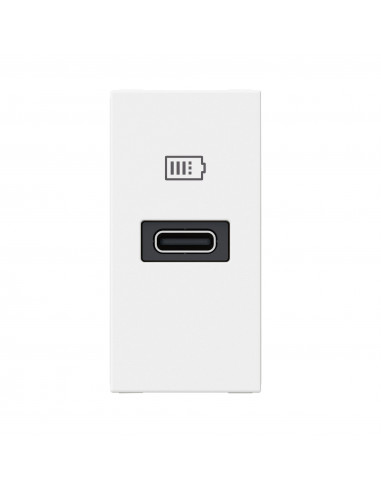 Legrand - Mosaic - Chargeur Simple USB Type-C - 3A - 30W Power Delivery - 2  Modules - Réf : 077585L - ELECdirect Vente Matériel Électrique