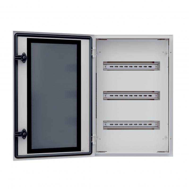 Chassis modulaire en kit pour coffrets Atlantic 400x300mm 3 rangées 10 modules métal LEGRAND 433010