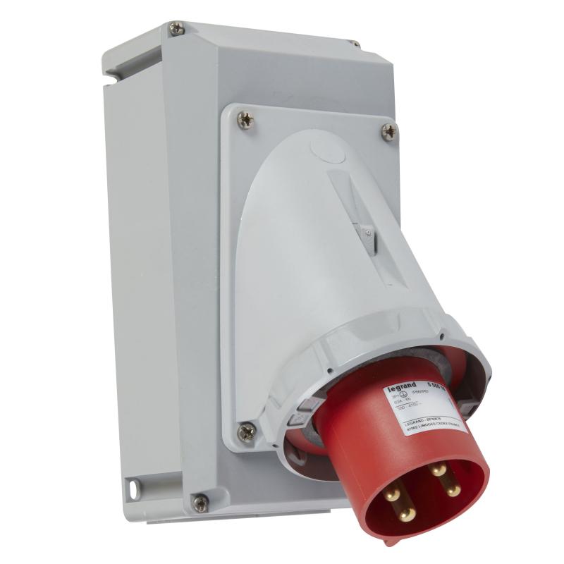 SOCLE CON. 63A 3P+T 400V IP67 LEGRAND 555518
