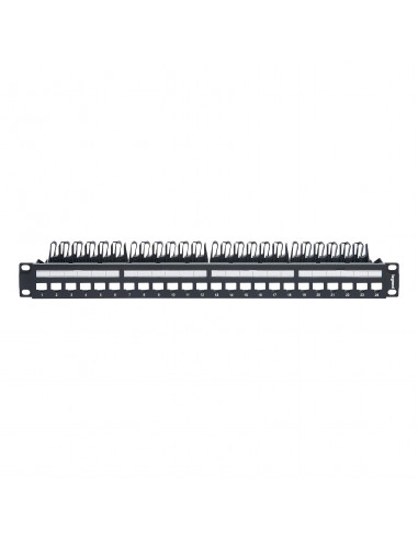 Panneau de brassage Linkeo C à équiper de 24 connecteurs RJ45 Keystone LEGRAND 632850