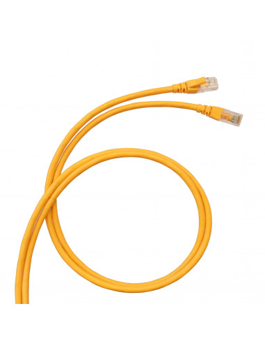 Cordon de brassage Linkeo C RJ45 catégorie6A U/UTP PVC 1m jaune LEGRAND 632878
