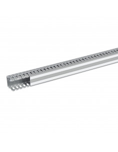Goulotte Lina25 40x40mm PVC gris RAL7030 longueur 2m LEGRAND 636006