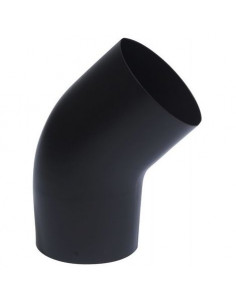 Coude émaillé 45° noir mat D153 TOLERIE EMAILLERIE NANTAISE 342446
