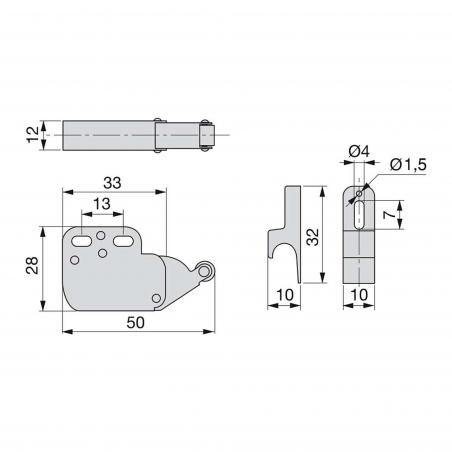 Fermeture Fast Latch pour meubles EMUCA 1275415