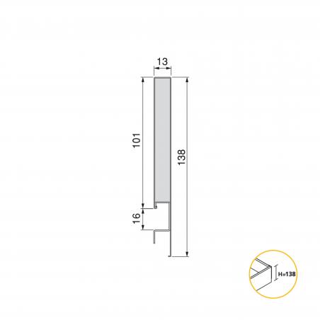 Tiroir extérieur Concept 30 kg hauteur 138 mm EMUCA 3101035