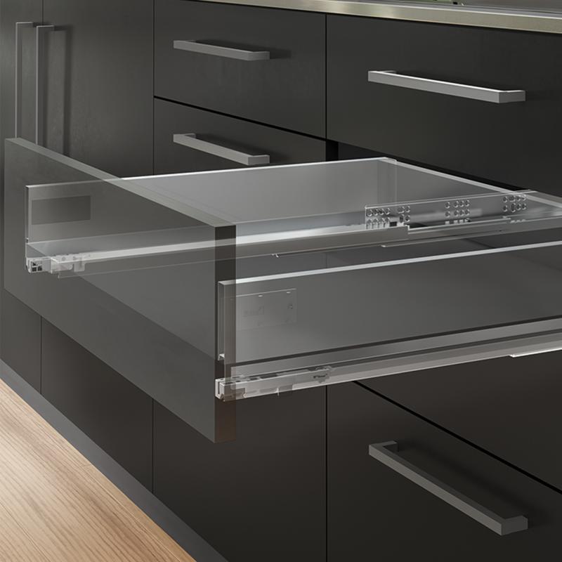 Kit de tiroir pour cuisine et salle de bain Vertex de hauteur 93 mm avec panneaux incluses. EMUCA 3173235