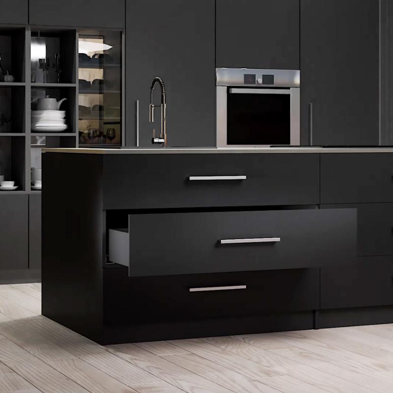 Kit de tiroir pour cuisine et salle de bain Vertex de hauteur 93 mm avec panneaux incluses. EMUCA 3173235